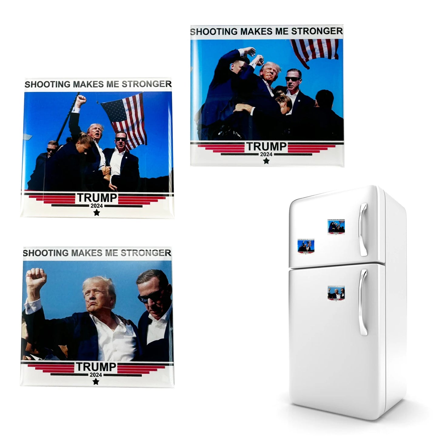 Presidential Race Trump 2024 Fridge Magnet